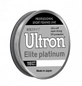 Леска ULTRON Elite Platinum 0,18 мм, 100 м, 4,0 кг, серебристый